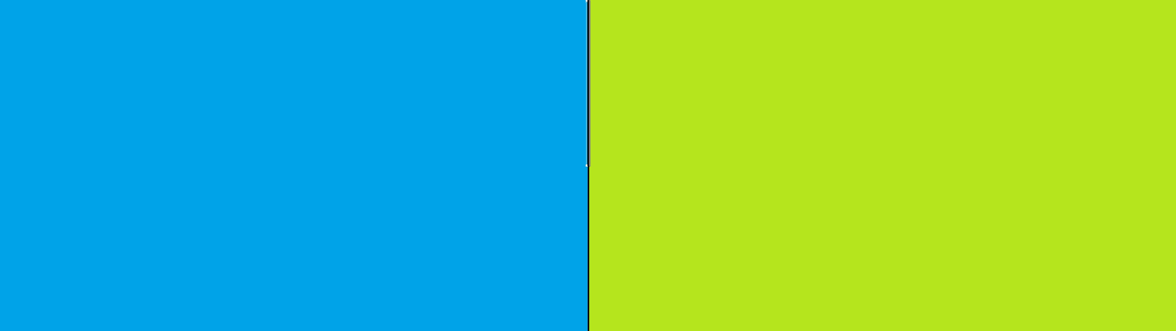 Side by side (Blue/Green)